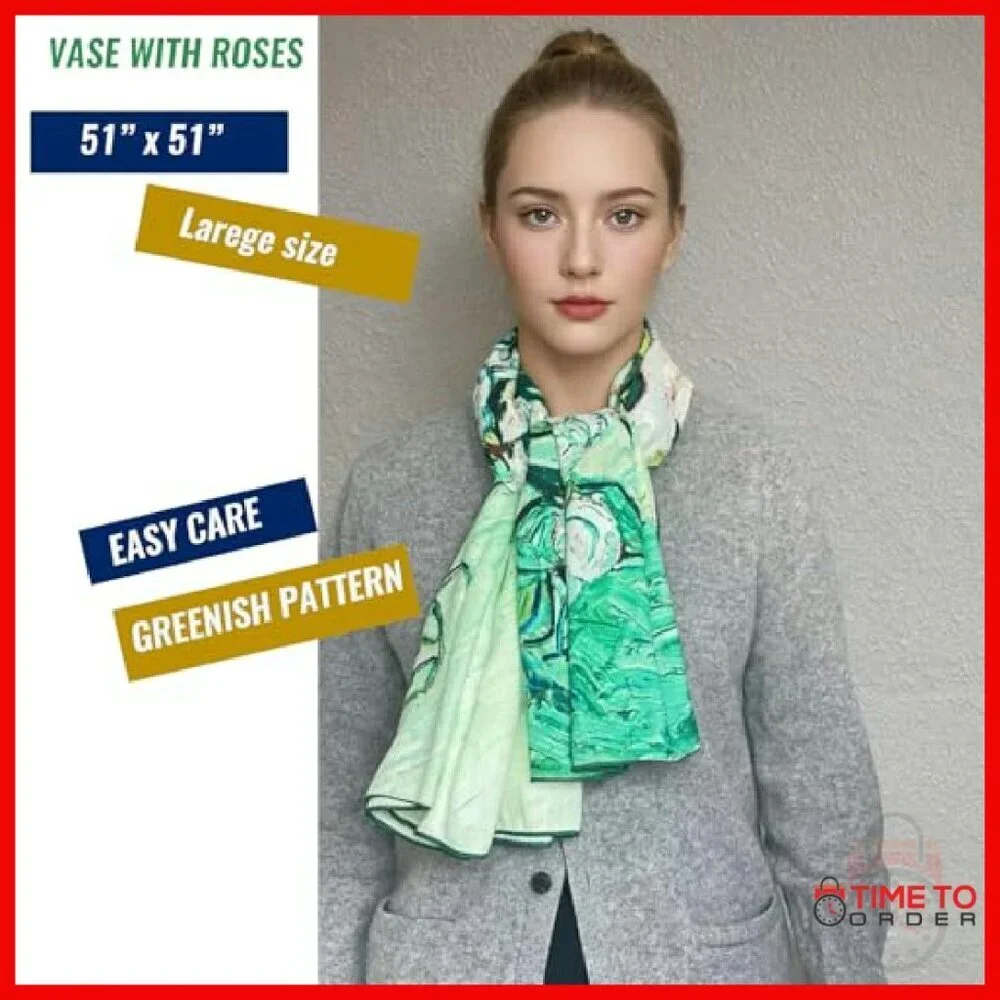 Oversized Cashmere-Soft Pashmina Shawl 51x51 Travel Blanket Wrap